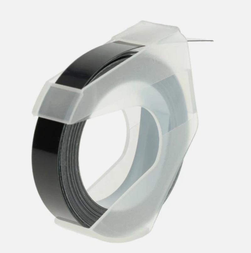 3D Label Tape for Dymo 747861 814580 E-101 Caption Maker 1741205 Black